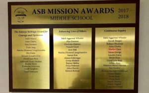 ASB: Courage and Optimism Award
