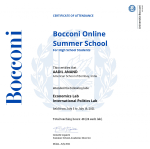 Bocconi Certificate